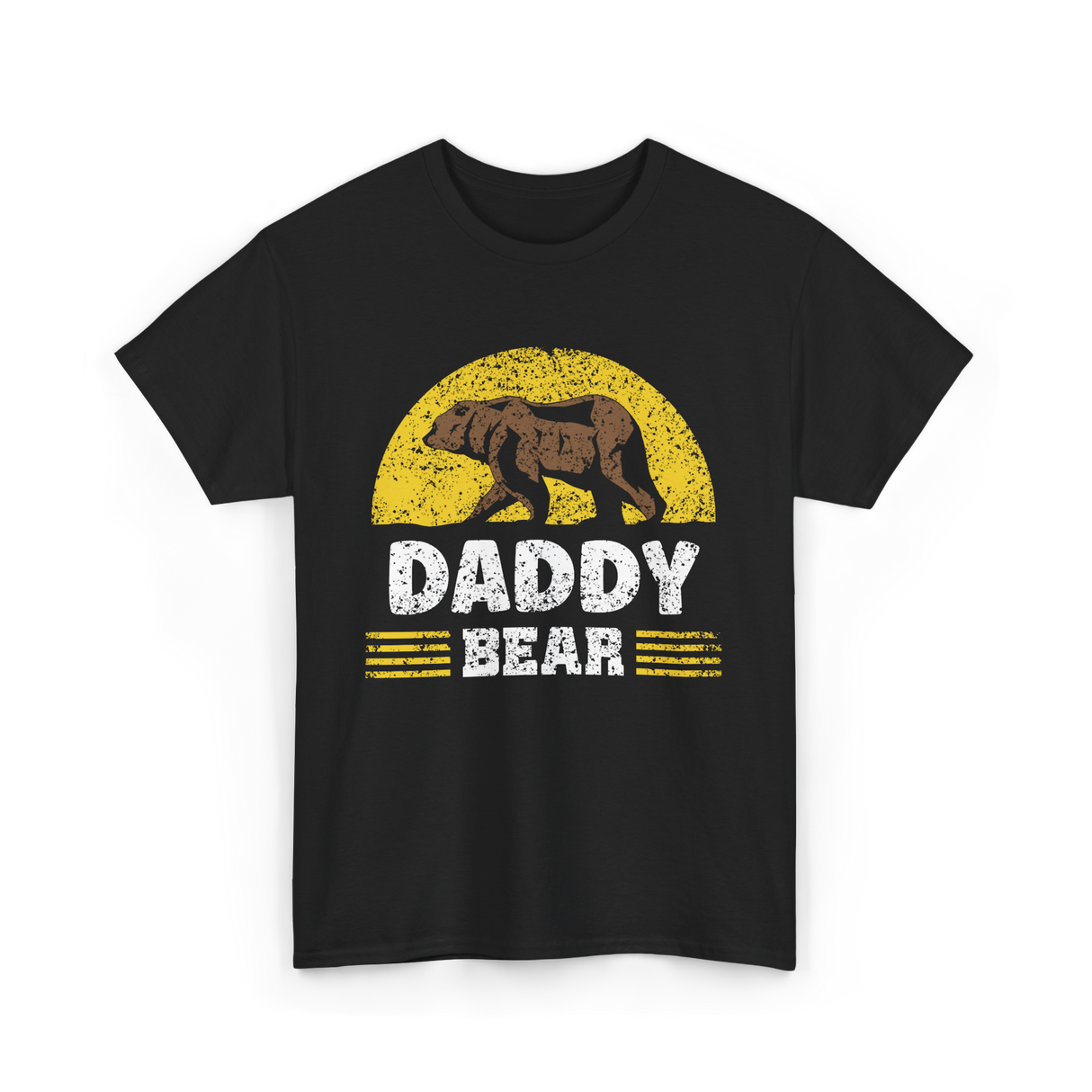 Daddy Bear Animal Bear Dad T-Shirt - Black