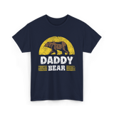 Daddy Bear Animal Bear Dad T-Shirt - Navy