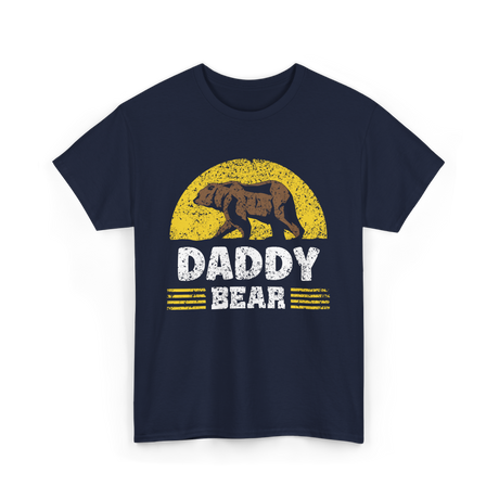 Daddy Bear Animal Bear Dad T-Shirt - Navy