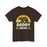 Daddy Bear Animal Bear Dad T-Shirt - Dark Chocolate