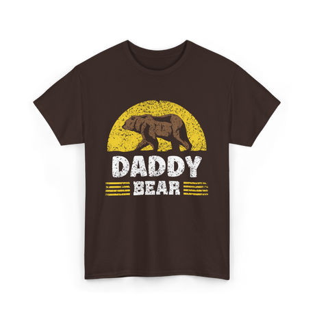 Daddy Bear Animal Bear Dad T-Shirt - Dark Chocolate