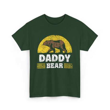 Daddy Bear Animal Bear Dad T-Shirt - Forest Green