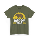 Daddy Bear Animal Bear Dad T-Shirt - Military Green