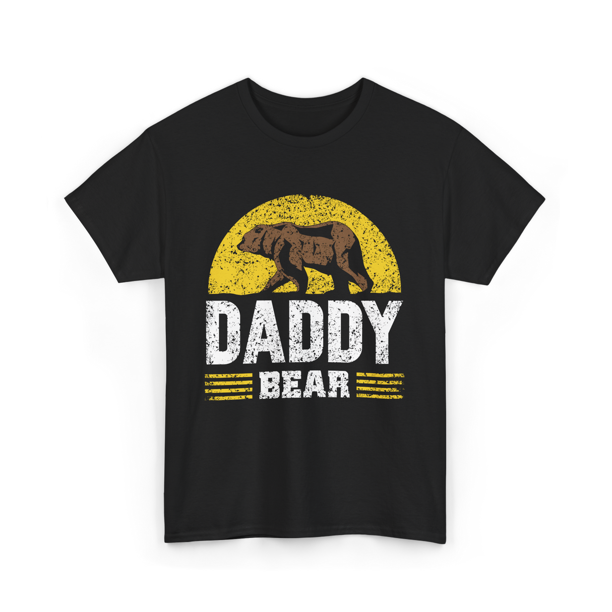 Daddy Bear Animal Dad T-Shirt - Black