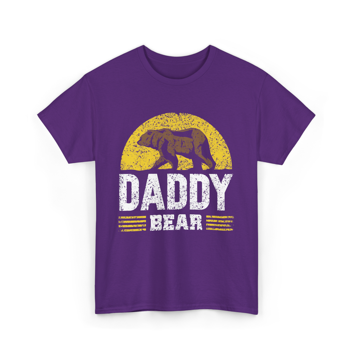 Daddy Bear Animal Dad T-Shirt - Purple