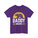 Daddy Bear Animal Dad T-Shirt - Purple