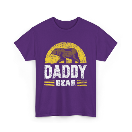 Daddy Bear Animal Dad T-Shirt - Purple