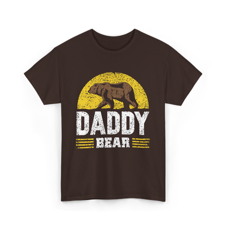 Daddy Bear Animal Dad T-Shirt - Dark Chocolate