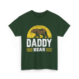 Daddy Bear Animal Dad T-Shirt - Forest Green