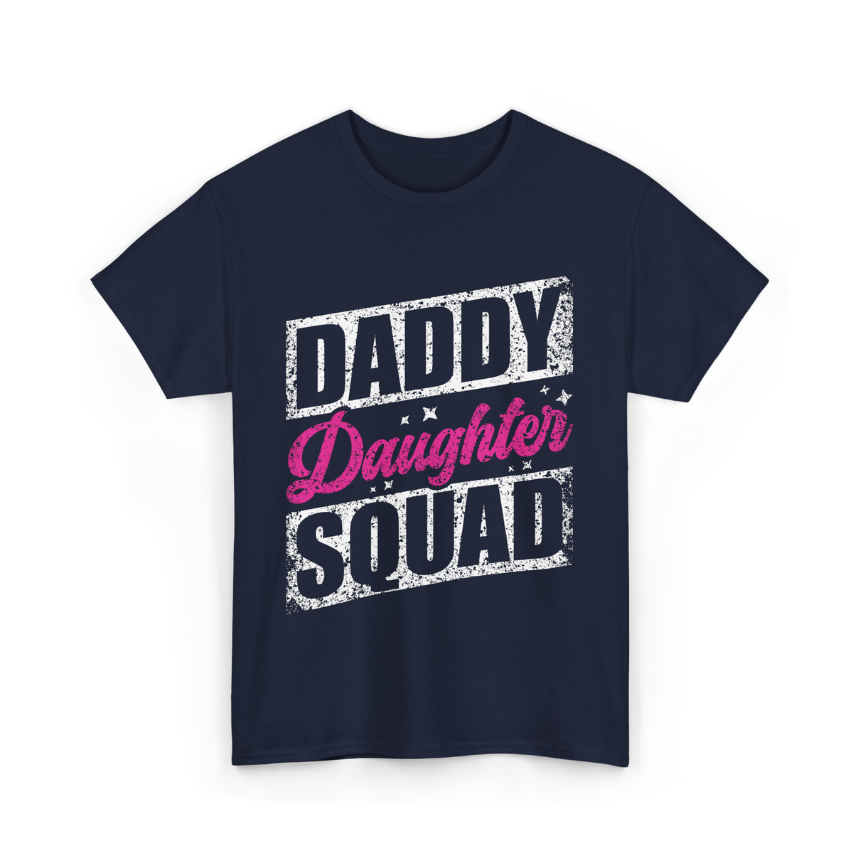 Daddy Daughter Squad Daughter Dad T-Shirt - Navy