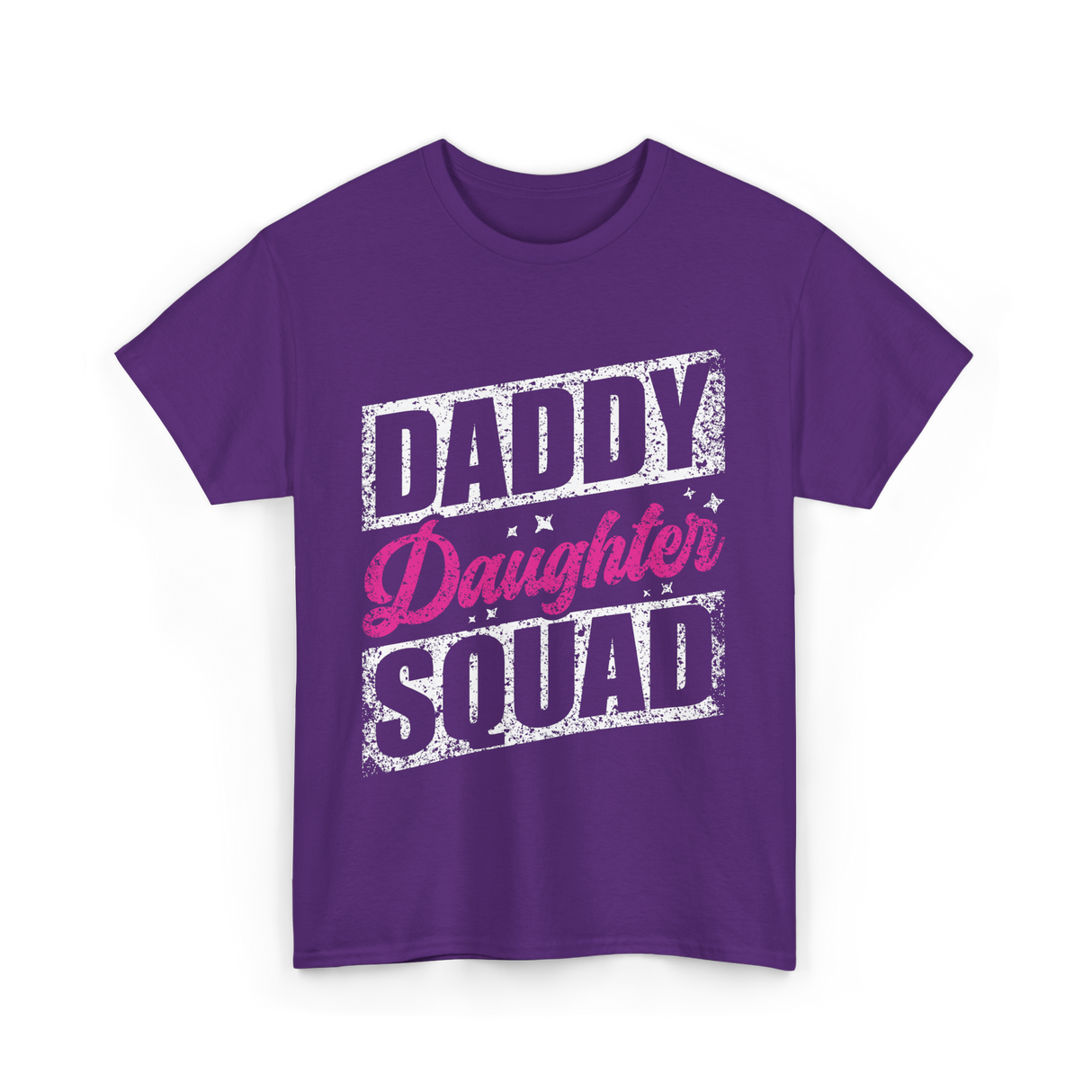 Daddy Daughter Squad Daughter Dad T-Shirt - Purple