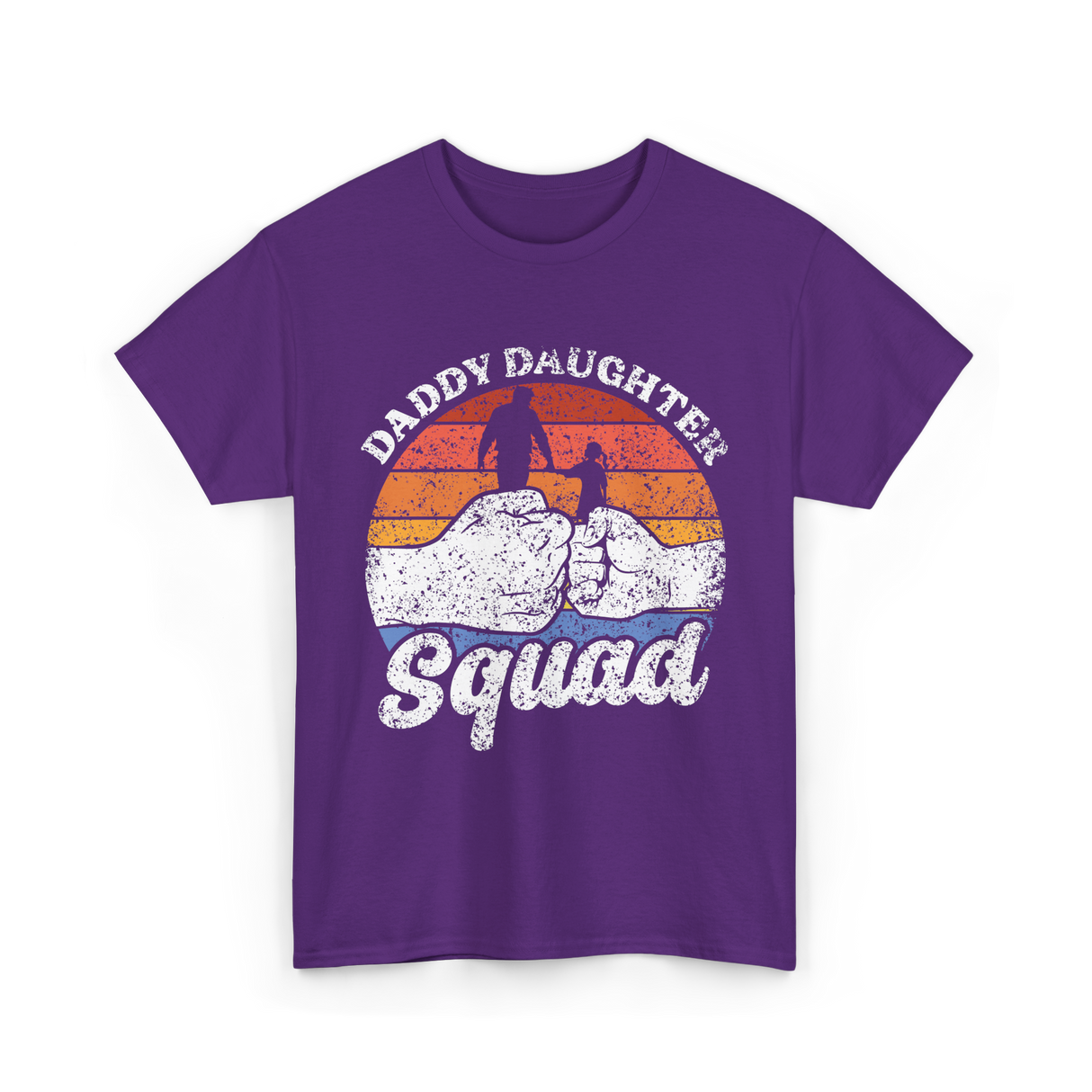 Daddy Daughter Squad Father Daughter T-Shirt - Purple