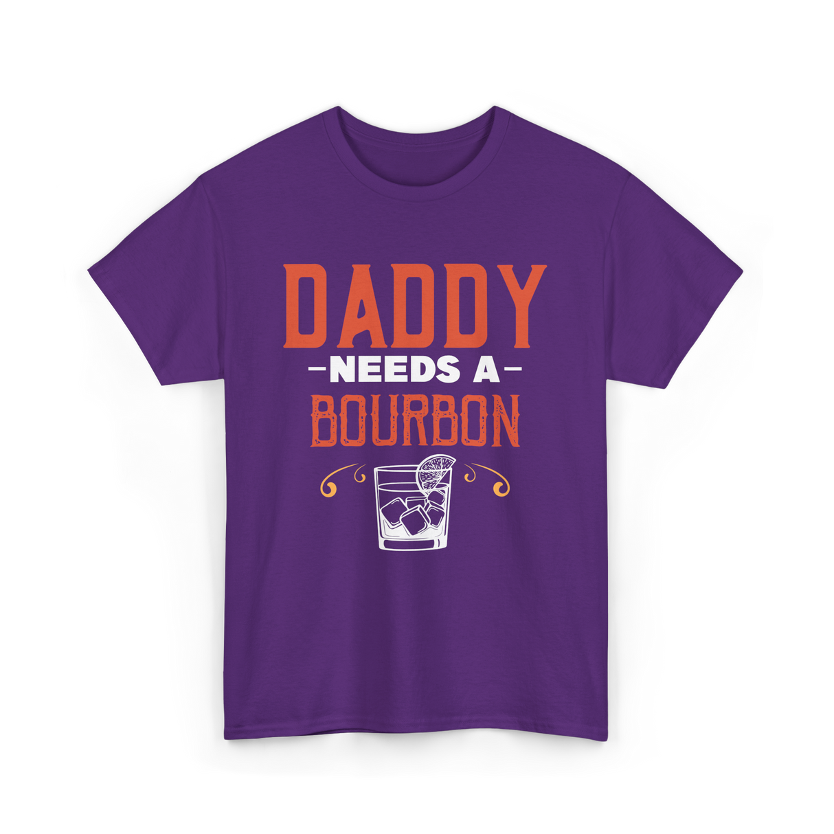 Daddy Needs A Bourbon T-Shirt - Purple