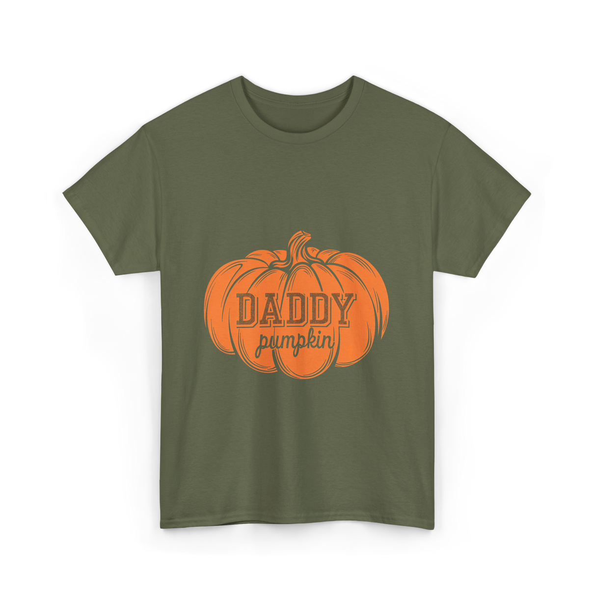 Daddy Pumpkin Pumpkin T-Shirt - Military Green