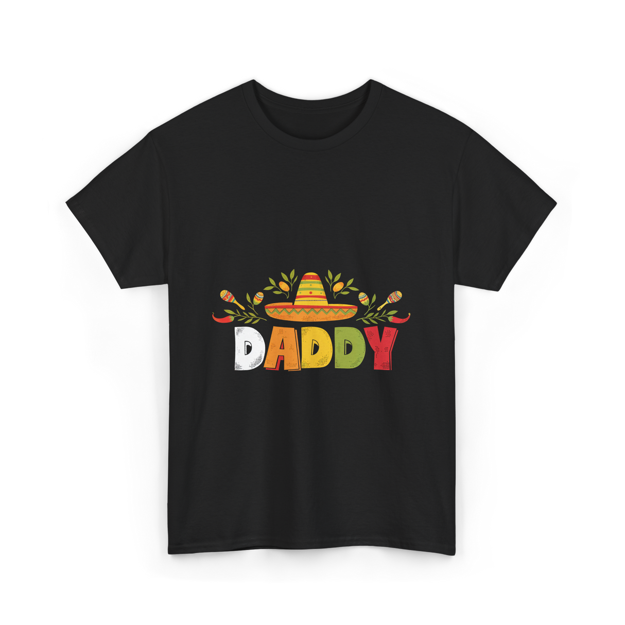 Daddy Sombrero Celebration T-Shirt - Black