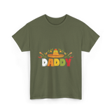 Daddy Sombrero Celebration T-Shirt - Military Green