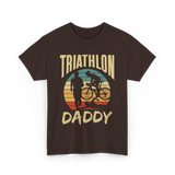 Daddy Triathlete Sport Lover T-Shirt - Dark Chocolate