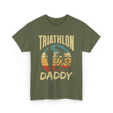 Daddy Triathlete Sport Lover T-Shirt - Military Green