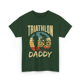 Daddy Triathlete Sport Lover T-Shirt - Forest Green