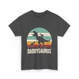 Daddysaurus Dad Dinosaur T-Shirt - Dark Heather