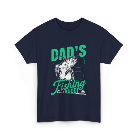 Dads Fishing Buddy Fisherman T-Shirt - Navy