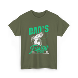 Dads Fishing Buddy Fisherman T-Shirt - Military Green