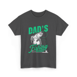 Dads Fishing Buddy Fisherman T-Shirt - Dark Heather