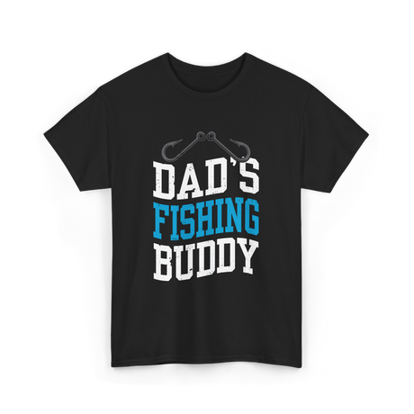 Dads Fishing Buddy Fishing T-Shirt - Black