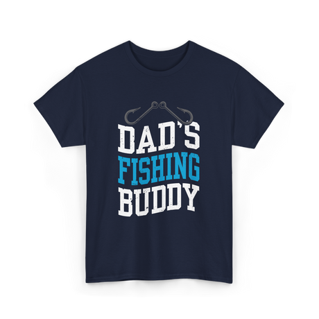 Dads Fishing Buddy Fishing T-Shirt - Navy