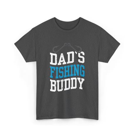 Dads Fishing Buddy Fishing T-Shirt - Dark Heather