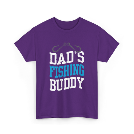 Dads Fishing Buddy Fishing T-Shirt - Purple