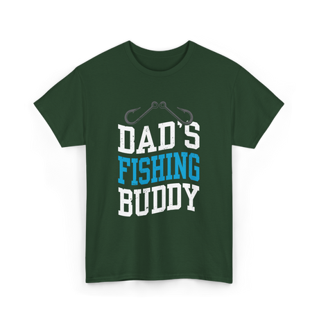 Dads Fishing Buddy Fishing T-Shirt - Forest Green