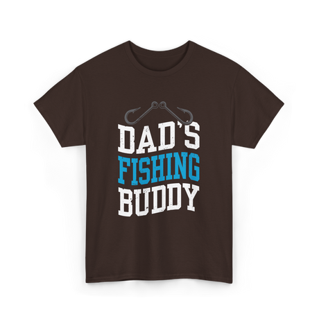 Dads Fishing Buddy Fishing T-Shirt - Dark Chocolate