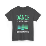 Dance with the Northern Lights Aurora T-Shirt - Dark Heather