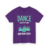 Dance with the Northern Lights Aurora T-Shirt - Purple