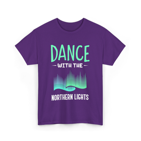 Dance with the Northern Lights Aurora T-Shirt - Purple