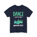 Dance with the Northern Lights Aurora T-Shirt - Navy