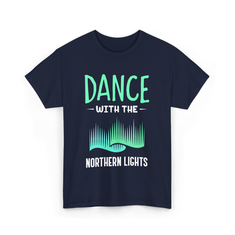 Dance with the Northern Lights Aurora T-Shirt - Navy