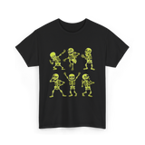 Dancing Skeletons Dance Skeleton Kids T-Shirt - Black