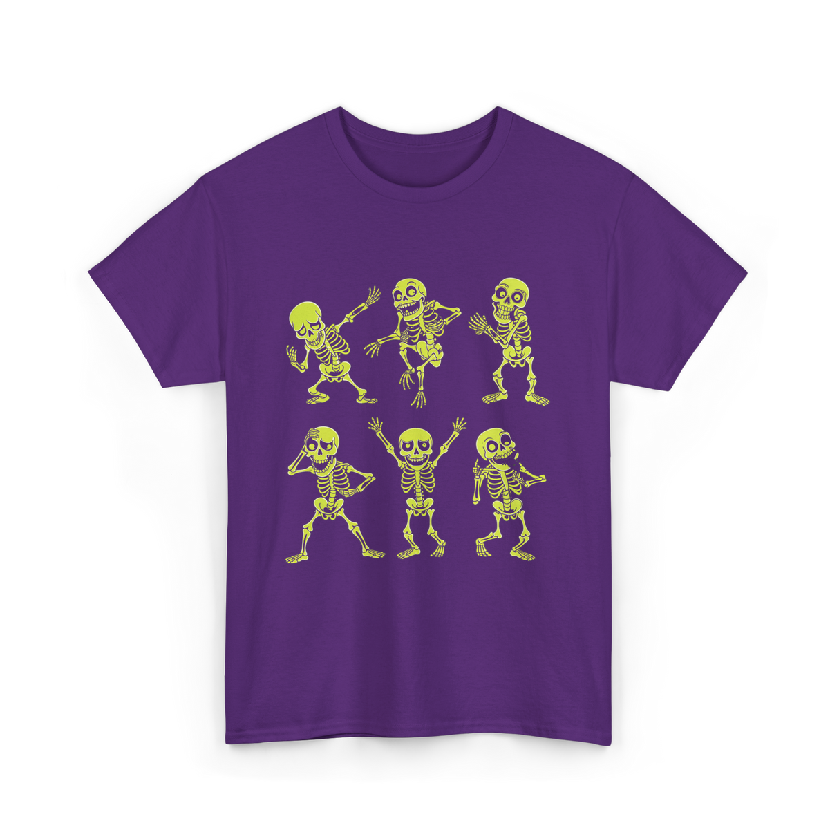 Dancing Skeletons Dance Skeleton Kids T-Shirt - Purple