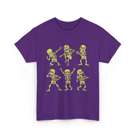 Dancing Skeletons Dance Skeleton Kids T-Shirt - Purple