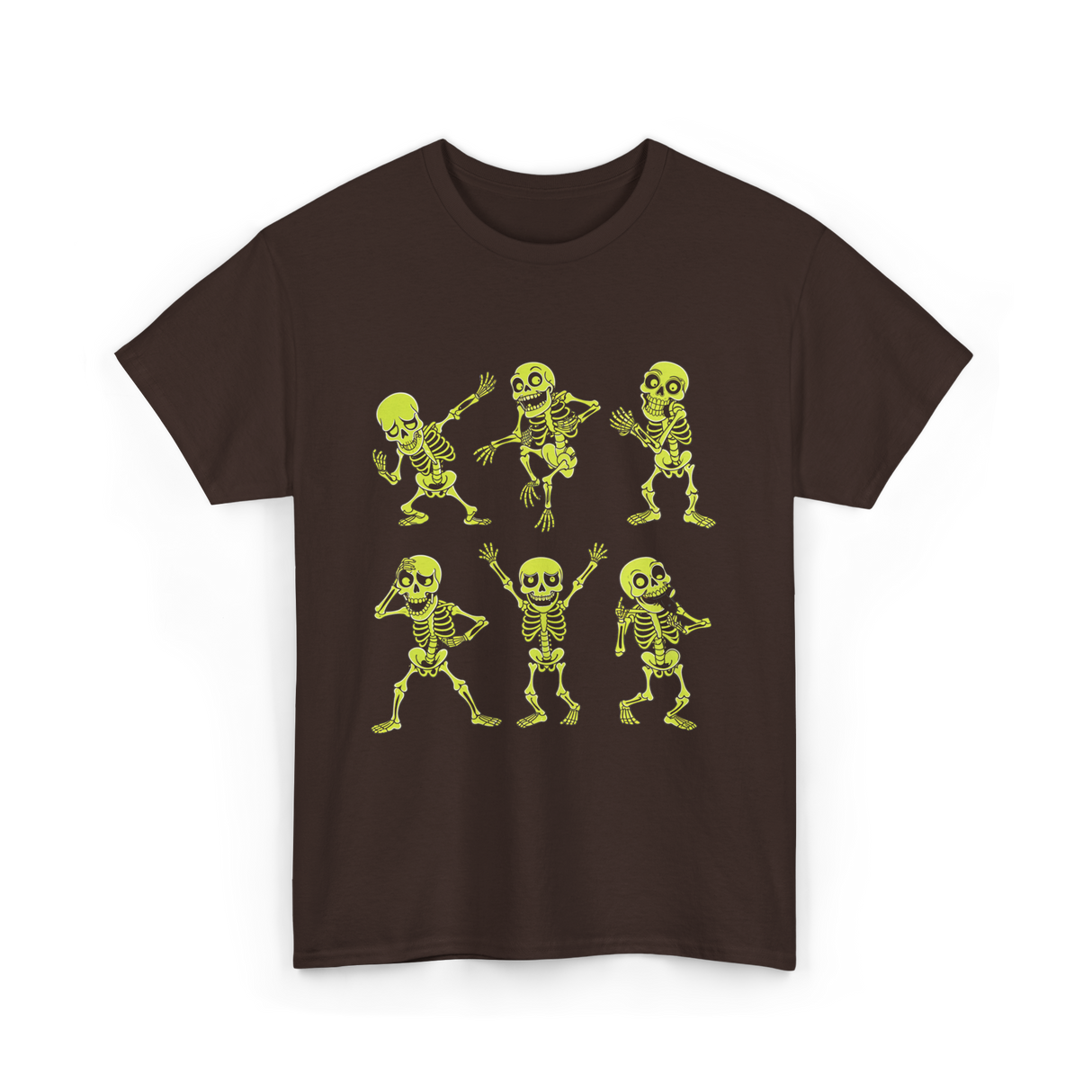 Dancing Skeletons Dance Skeleton Kids T-Shirt - Dark Chocolate