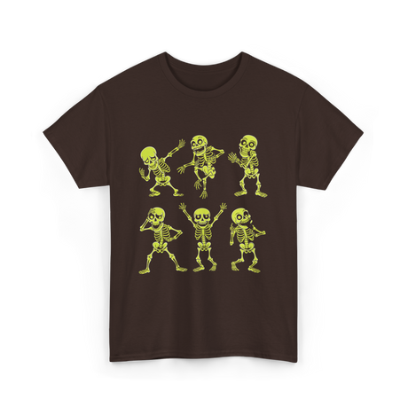 Dancing Skeletons Dance Skeleton Kids T-Shirt - Dark Chocolate