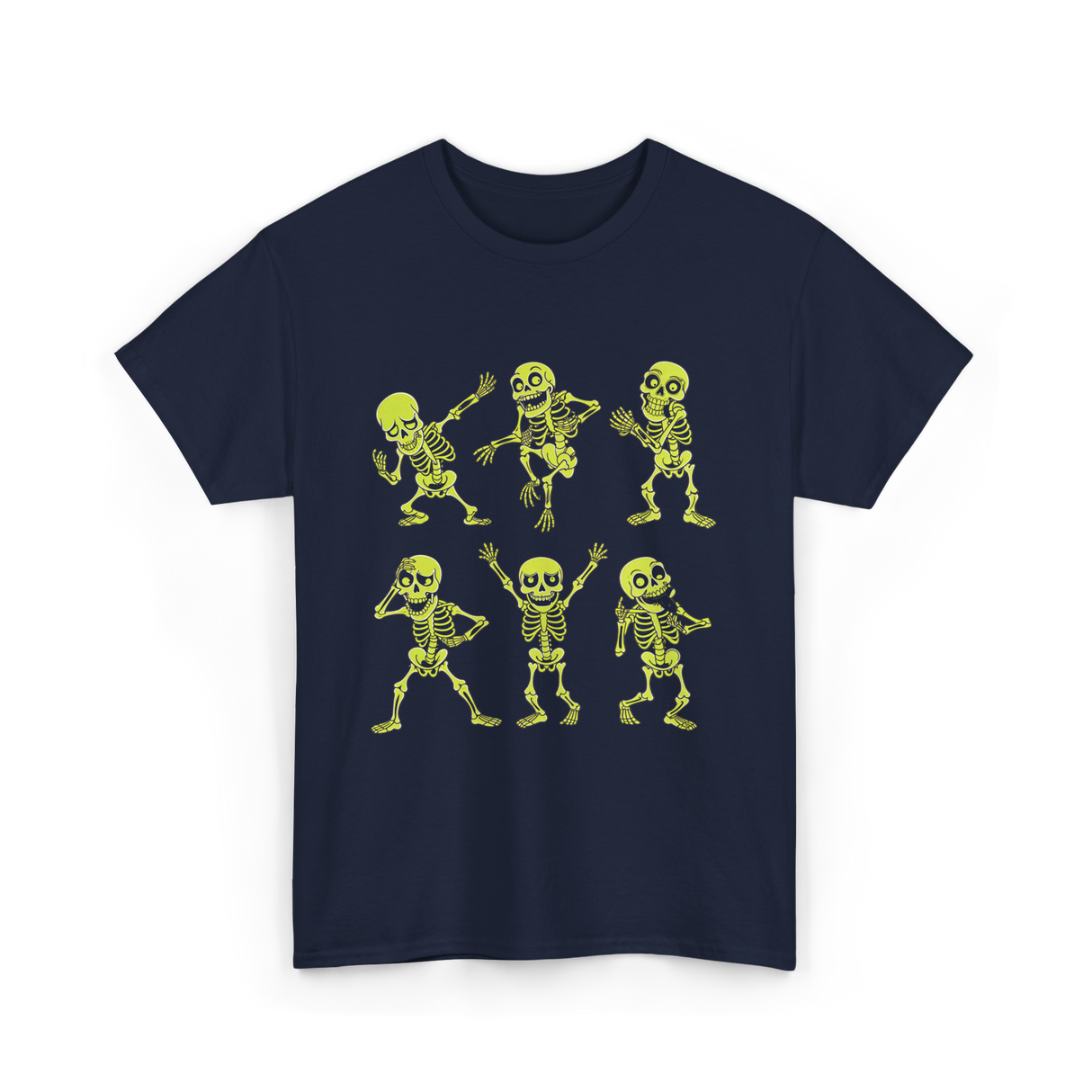 Dancing Skeletons Dance Skeleton Kids T-Shirt - Navy