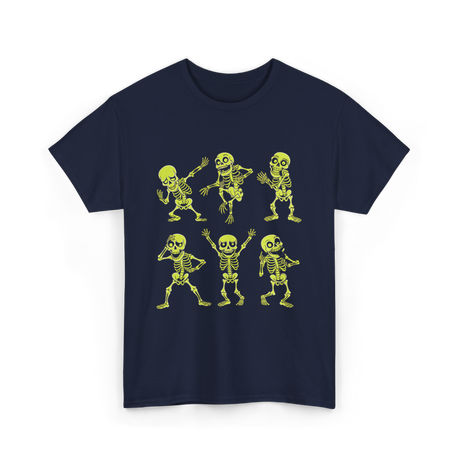 Dancing Skeletons Dance Skeleton Kids T-Shirt - Navy