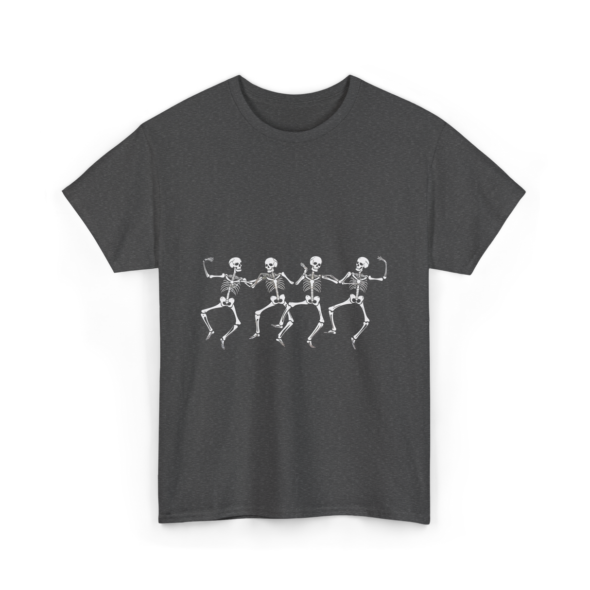 Dancing Skeletons Halloween Skeletons T-Shirt - Dark Heather