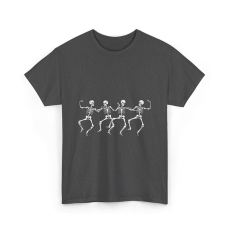 Dancing Skeletons Halloween Skeletons T-Shirt - Dark Heather