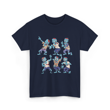 Dancing Zombie Halloween Zombie T-Shirt - Navy