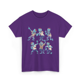 Dancing Zombie Halloween Zombie T-Shirt - Purple