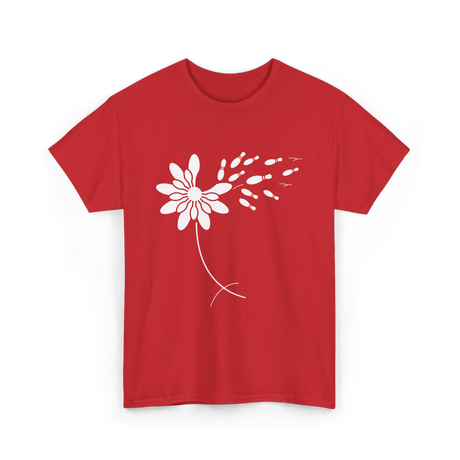 Dandelion Bowling Pins Bowling T-Shirt - Red